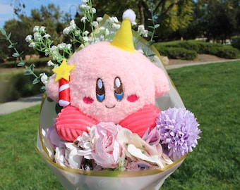 BIG Kirby bouquet, Limited Edition bouquet, Star Series, Artificial flowers bouquet, Plush bouquet, Cute bouquet, Kirby Bouquet