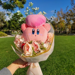 BIG Kirby Strauß, Limited Edition Strauß, Kunstblumen Strauß, Puppenstrauß, Süßer Strauß, Kirby Herz, Valentinstagstrauß