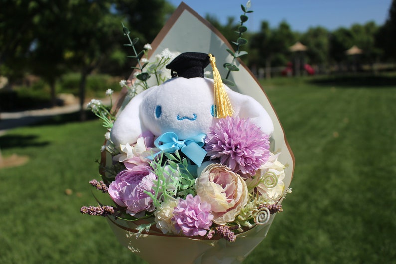 Sanrio Cinnamoroll Bouquet, Sanrio Graduation Series, Sanrio, Sanrio Plush, Sanrio Graduation Gifts, Kawaii Sanrio,Sanrio Graduation Bouquet image 4
