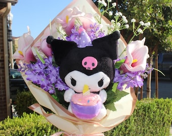 サンリオ ユリの花 限定版ブーケ、サンリオ バースデーシリーズ、サンリオ、サンリオ ぬいぐるみ、サンリオ ギフト、かわいいサンリオ、サンリオ バースデー ギフト