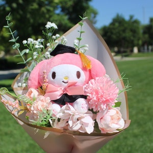 Sanrio My Melody Bouquet, Sanrio Graduation Series, Sanrio, Sanrio Plush, Sanrio Graduation Gift, Kawaii Sanrio, Sanrio Graduation bouquet