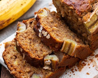 Receta de pan de plátano con espelta sin azúcar: un refrigerio saludable (descarga digital)