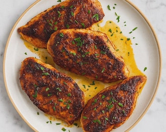 Blackened Chicken Recipe: Cajun Flavored Easy Dinner (Instant PDF Download)