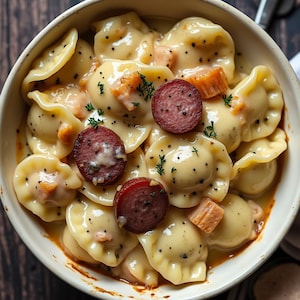 Best Recipe for Crockpot Pierogi Casserole with Kielbasa | Instant PDF Download | family recipe book | Easy recipe