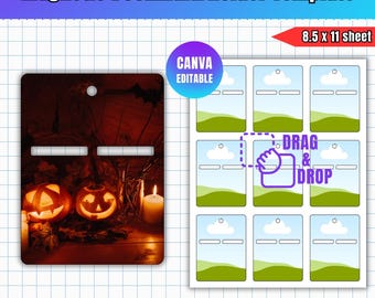 Magnetic Bookmark Holder Template: Customizable Canva Design (SVG, PNG, PDF)