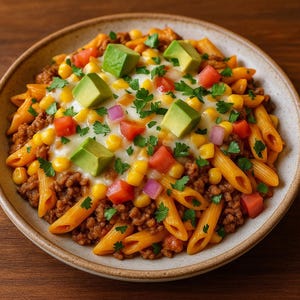 BEST RECIPE For One Pan Cheesy Taco Pasta Bake, Instant PDF Download, family recipe book, Easy recipe