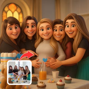 Retrato personalizado no estilo Disney e Pixar | Desenho de desenho animado personalizado | Presente de arte digital para casais, famílias, animais de estimação e muito mais