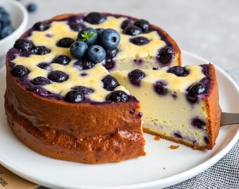 Recept på blåbärsyoghurtkaka: Enkel efterrätt (PDF-nedladdning direkt)