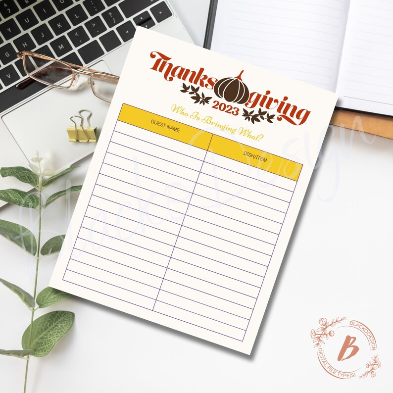 Who Is Bringing What To Thanksgiving Printable Template Holiday Who is bringing what to thanksgiving printable template holiday