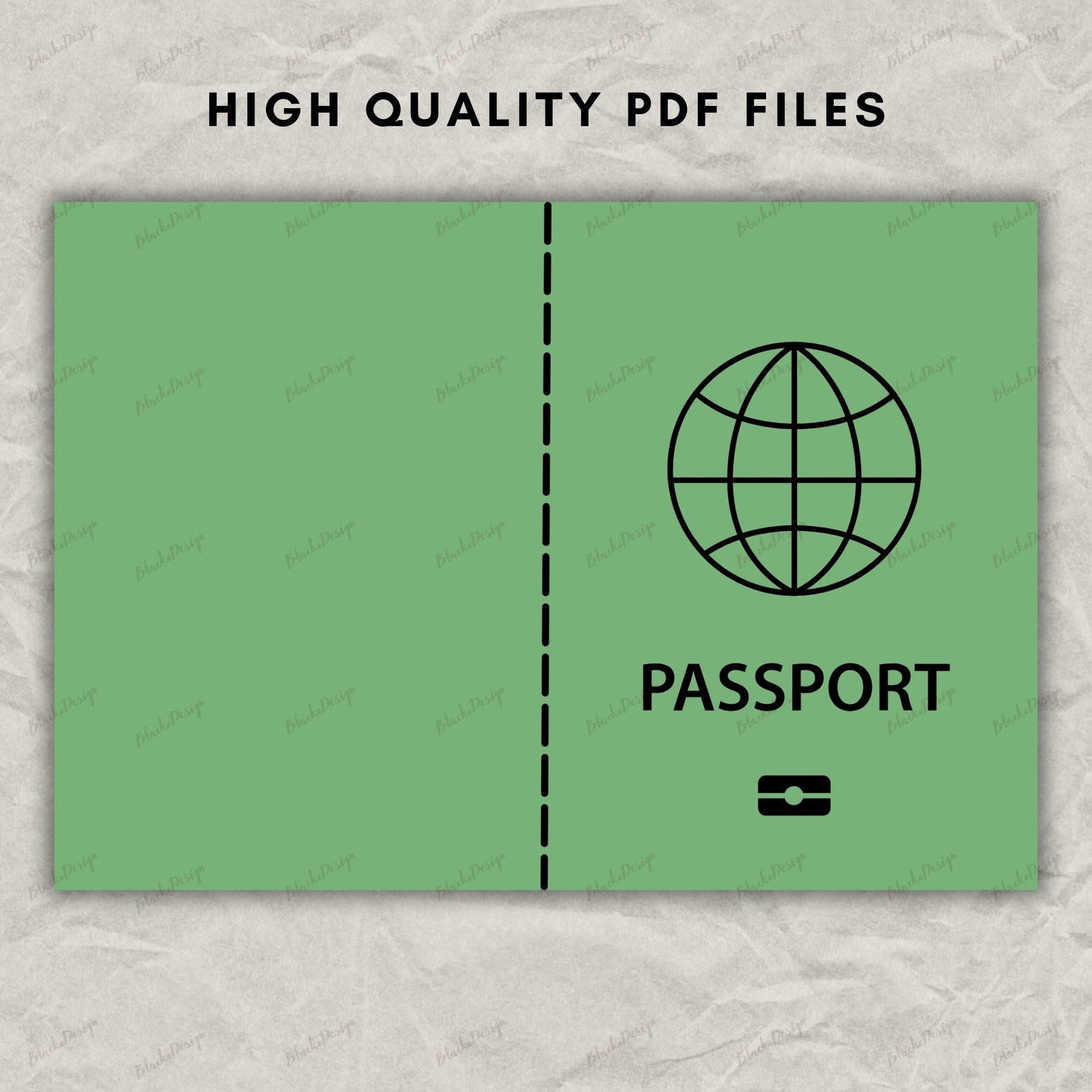 Printable US Passport for Kids - Build Passport Kids - Basic Passport Kids - Design a Passport ...