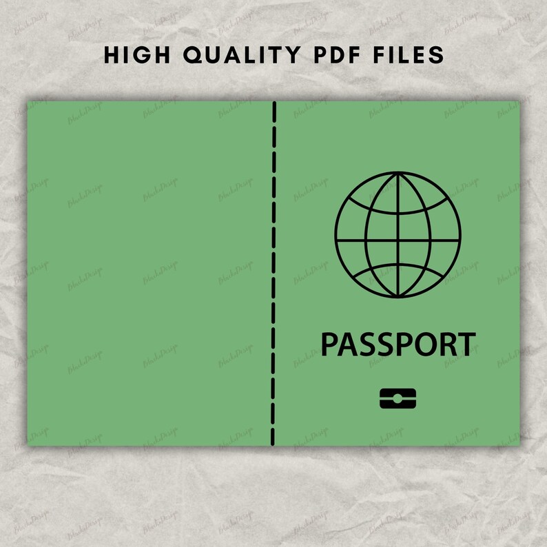 Printable US Passport for Kids - Build Passport Kids - Basic Passport ...