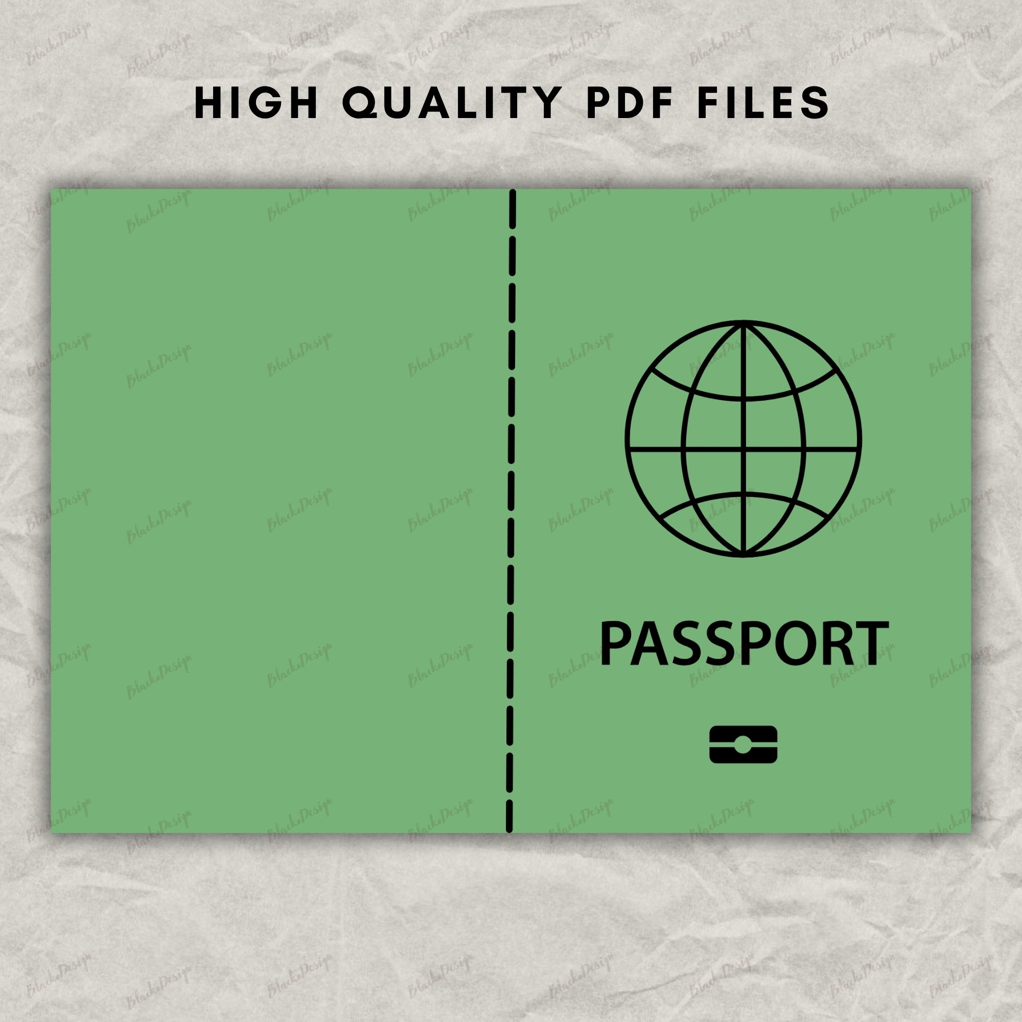Printable US Passport for Kids - Build Passport Kids - Basic Passport ...
