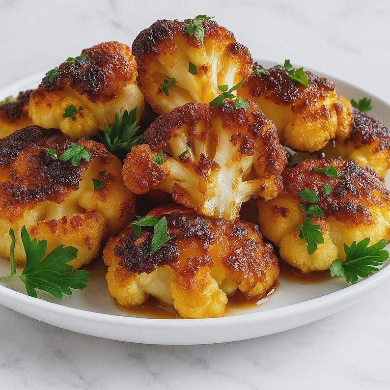 Crispy Roasted Cauliflower Recipe: Easy Family Side Dish (PDF Download ...