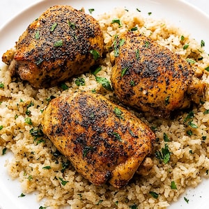 Garlic Butter Chicken and Rice Recipe: Easy Family Dinner (Instant PDF Download)