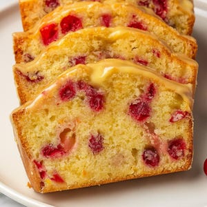 Cranberry Orange Bread with Glaze – Moist Holiday Loaf Recipe by Olivia Dova