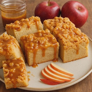 Brown Butter Caramel Apple Crumb Cake Recipe (PDF Download) - Family Dessert