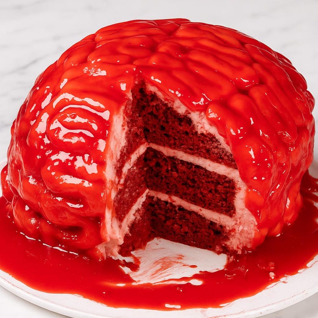 Halloween Brain Cake Recipe, Instant Pdf Download - Etsy