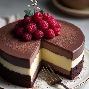 Triple Chocolate Mousse Cake Recipe: Easy Family Dessert (PDF Download)