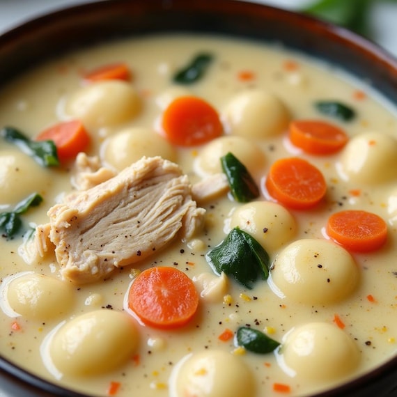 Chicken Gnocchi Soup Recipe: Creamy Olive Garden Style (PDF