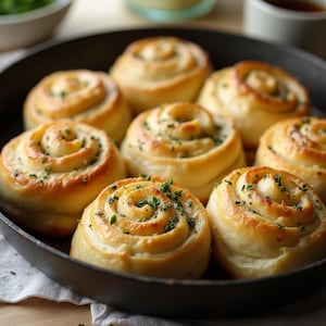 Garlic Swirl Rolls Recipe: Easy Savory Bread (Instant PDF Download)