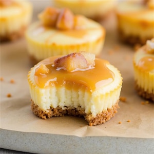 Caramel Apple Mini Cheesecake Recipe: Easy Dessert (Instant PDF Download)