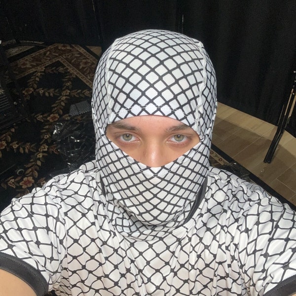 Palestine Keffiyeh Balaclava, Shemagh, Arab / Palestinian Fashion