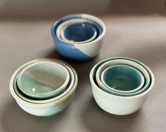 Small Nesting Bowls - perfect for measuring ingredients when cooking