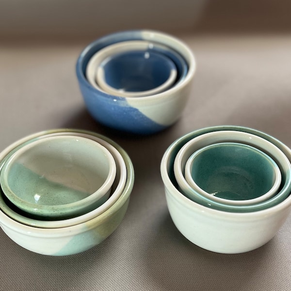 Small Nesting Bowls - perfect for measuring ingredients when cooking