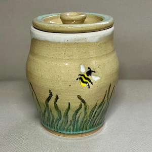 Handmade Pottery Sugar Bowl: Jelly, Jam, Condiment Pot