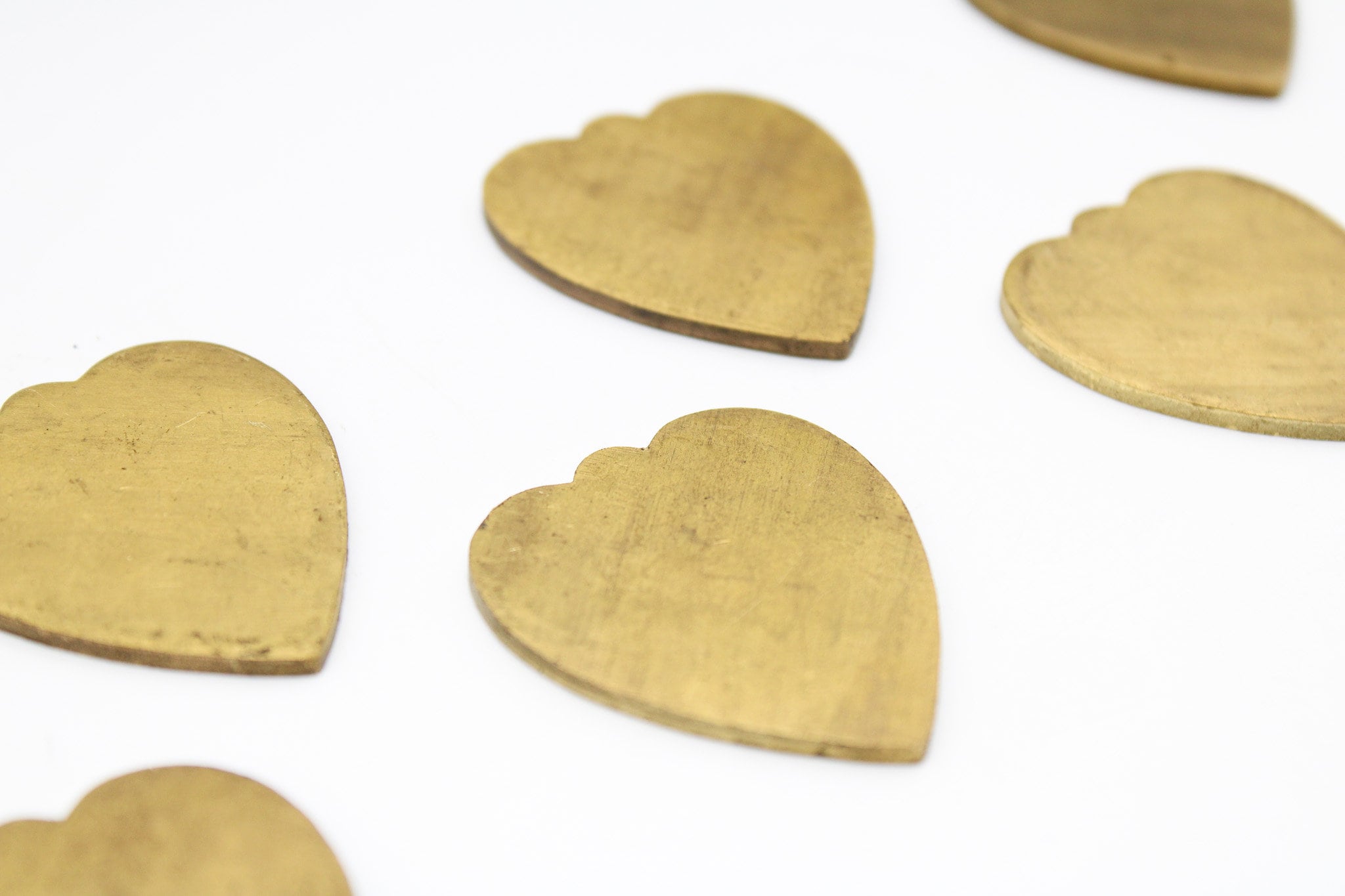 Solid Brass Heart Blanks - 4 Pack (1 1 4" x 1 1 2") - Metal Stamping &…