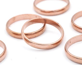 Pure Copper Domed Ring Band, Polished | 3/16"