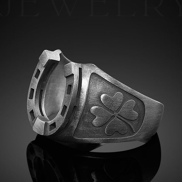 Mens Silver Horseshoe Ring - Etsy