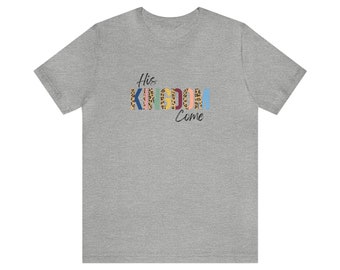 His Kingdom Come leopard and gray Bella Canvas Shirt