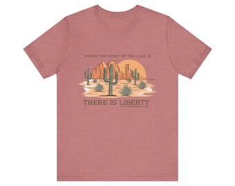 Boho Western Christian Bible Verse Unisex Tee, Inspirational Shirt, Religious Gift, Short Sleeve Top, Casual Apparel