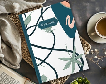 Hardcover Journal, Lined Journal or Notebook, Hawaiian Style Notebook, Everyday Journal, Diary for Her, Teacher's Notebook, Lined Diary