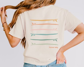 Comfort Colors T-Shirt, Strand-T-Shirt, Surf-Grafik-T-Shirt, Strandliebhaber-Shirt, Sommer-Vibes-Shirt, Surf-T-Shirt, Damen-Strand-T-Shirt, Beachy-Shirt