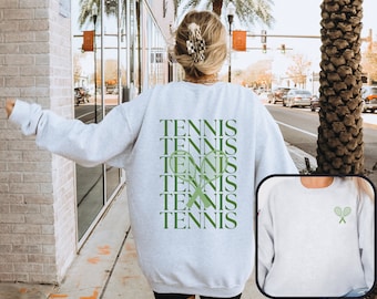 Tennis Sweatshirt or Crewneck Tennis Lover Gift Women's Oversized Sweatshirt Tennis Player Shirt Cute Tennis Gift Tennis Club Sweatshirt