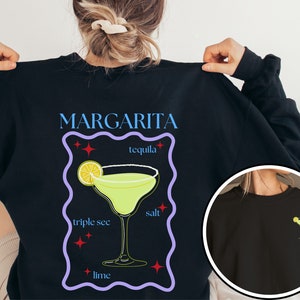 Margarita Sweatshirt or Pullover, Margarita Time Oversized Sweatshirt, Margarita Lover Gift, Margarita on the Rocks Top, Cocktail Lover Gift