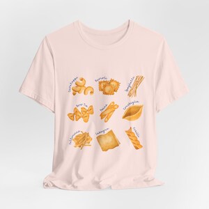 Pasta Collage T-Shirt, Spaghetti Shirt, Ravioli Tee, Pasta Graphic Tee, Italian T-Shirt, Foodie T-Shirt, Food or Pasta Lover Gift image 4