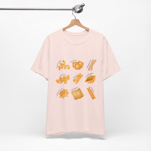 Pasta Collage T-Shirt, Spaghetti Shirt, Ravioli Tee, Pasta Graphic Tee, Italian T-Shirt, Foodie T-Shirt, Food or Pasta Lover Gift image 5