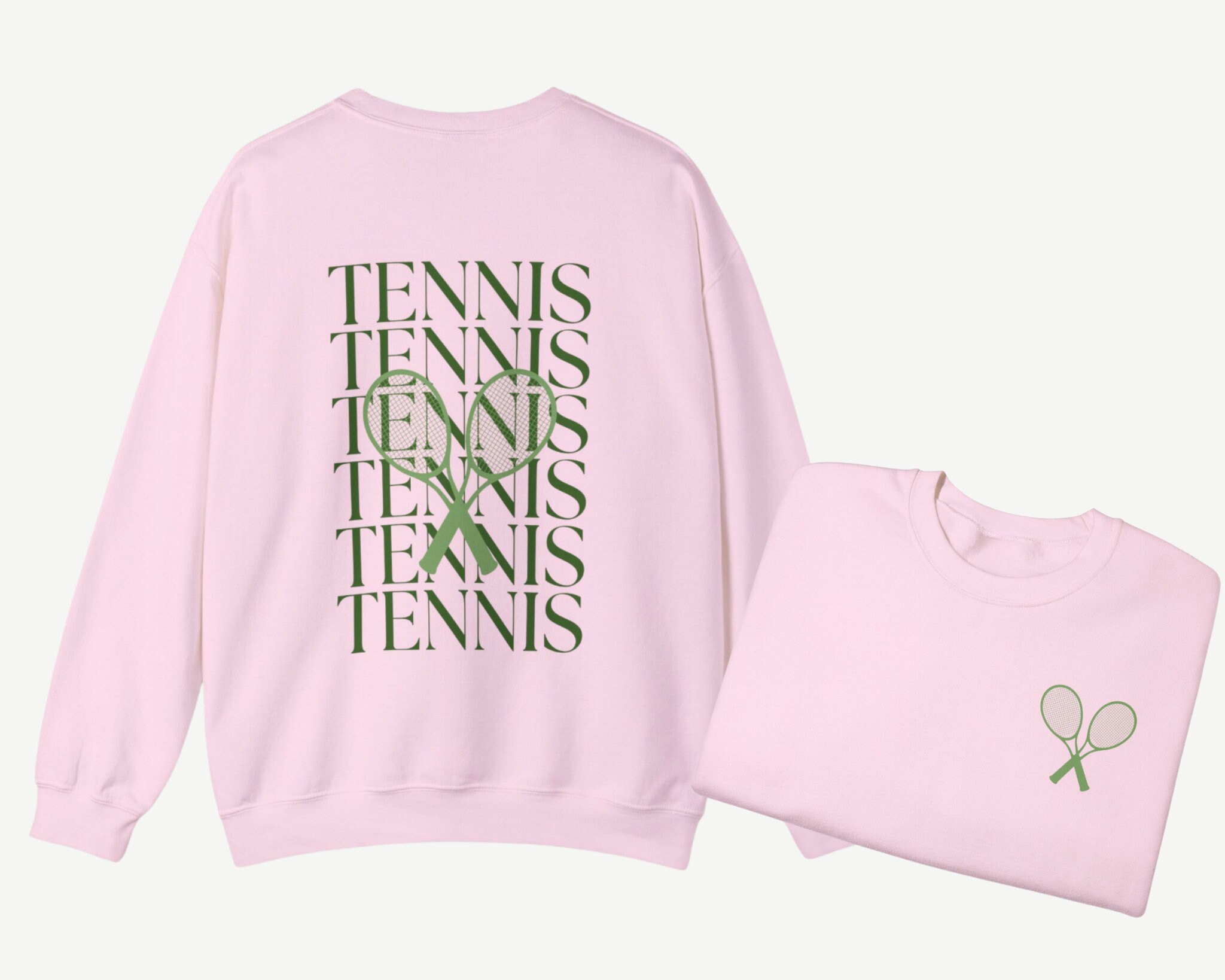 Tennis Pattern Print Women's Sweatshirt