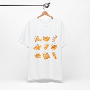 Pasta Collage T-Shirt, Spaghetti Shirt, Ravioli Tee, Pasta Graphic Tee, Italian T-Shirt, Foodie T-Shirt, Food or Pasta Lover Gift image 6