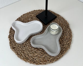 Nordic style concrete tray | decorative plate | storage plate | decorative bowl | decorative tray | coaster