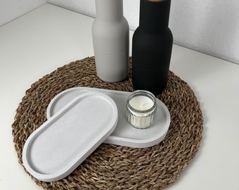 Concrete coaster | Candle plate | Tray | Storage | Pen holder | Soap dish | Jewelry tray | Key holder