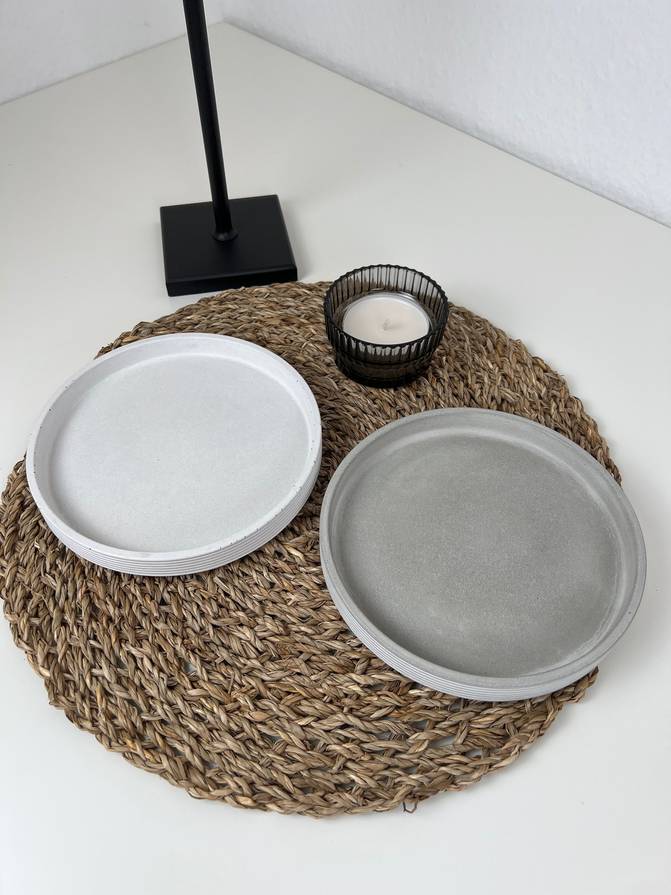 Itsisa Deko Teller Rund 30cm - Alu Gehämmert In Silber