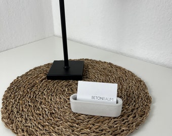 Concrete business card holder | note holder | desk decoration | storage