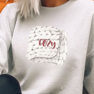 Suéter acogedor de otoño con cuello redondo y clima frío