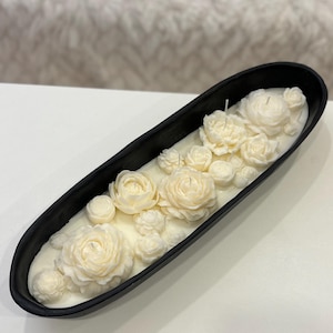 candle flower bowl