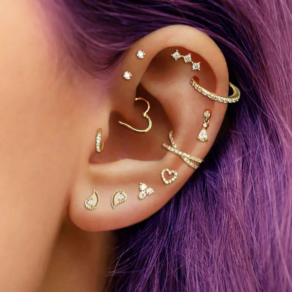 Clip on daith earrings clearance