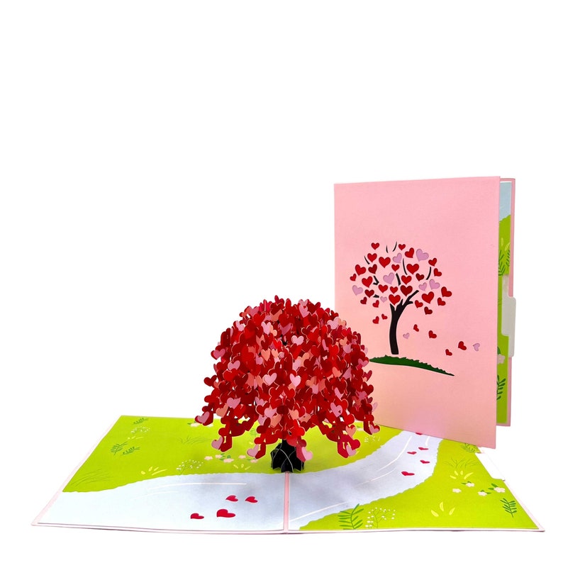 Pop up Greeting Card 3D Popup Tree of Endless Love Etsy